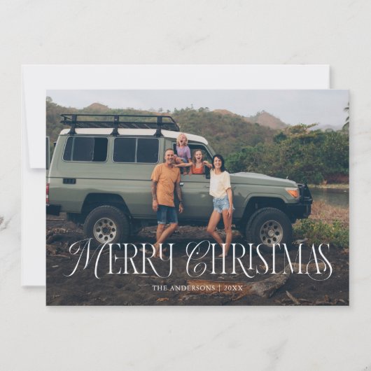 winterflesjes kerstfoto feestdagenkaart (Voorkant)