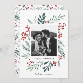 Winterflessen kerstfoto Klassieke kleuren Feestdagenkaart