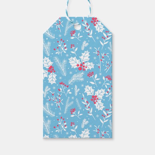 Winterflora 2 cadeaulabel (Voorkant)