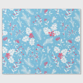 Winterflora 2 cadeaupapier (Vlak)