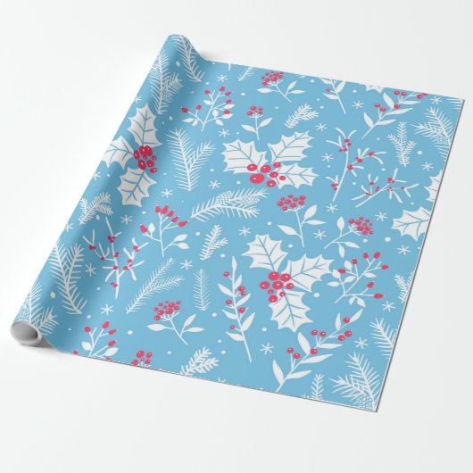 Winterflora 2 cadeaupapier (Uitgerold)