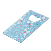 Winterflora 2 creditkaart flessenopener (Voorkant Gekanteld)