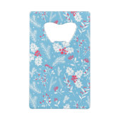 Winterflora 2 creditkaart flessenopener (Achterkant)