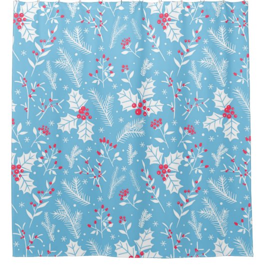 Winterflora 2 douchegordijn (Voorkant)