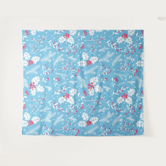 Winterflora 2 wandkleed (Voorkant (horizontaal))