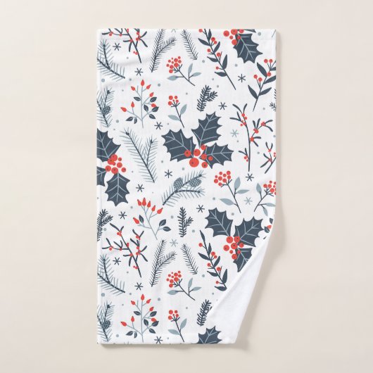 Winterflora Bad Handdoek (Handdoek)