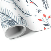 Winterflora Cadeaupapier (Rol Hoek)