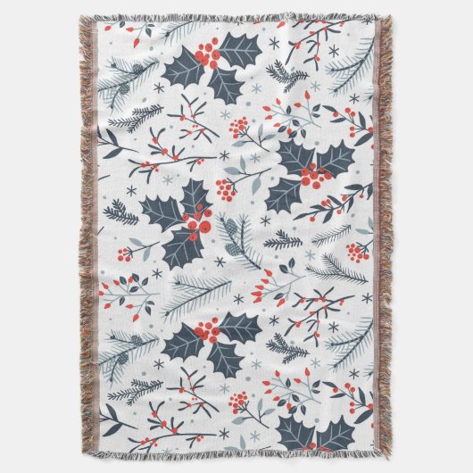 Winterflora Deken (Voorkant Verticaal)