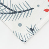 Winterflora Fleece Deken (Hoek)