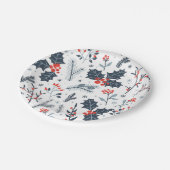 Winterflora Papieren Bordje (Gekanteld)
