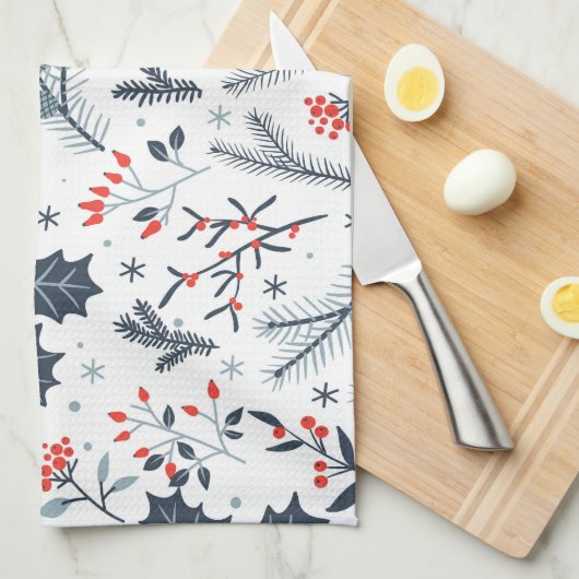 Winterflora Theedoek (Quarter Fold)