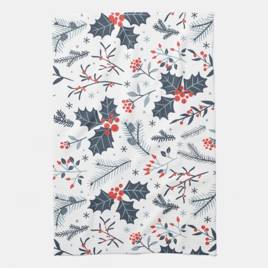 Winterflora Theedoek (Verticaal)