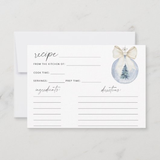 Winterfloresreceptkaart (Voorkant)