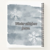 Winterfluisteren Notitieboek (Achterkant)