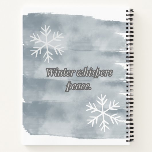 Winterfluisteren Notitieboek (Achterkant)