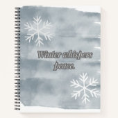 Winterfluisteren Notitieboek (Voorkant)