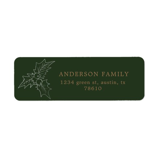 Winterfoliejager en goudretour etiket (Voorkant)