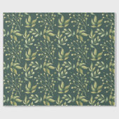 winterfoliewikkelpapier cadeaupapier (Vlak)