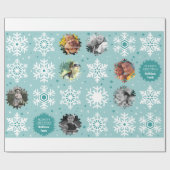Winterfoto Aangepaste kerstcadeautjes Cadeaupapier (Vlak)