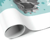 Winterfoto Aangepaste kerstcadeautjes Cadeaupapier (Rol Hoek)