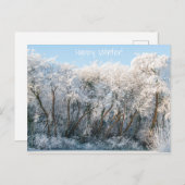 Winterfoto sneeuwlandschap briefkaart (Voorkant / Achterkant)