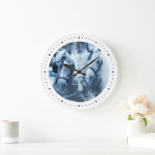 Winterfoto van het schitterende paard grote klok (Huis)