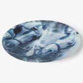 Winterfoto van het schitterende paard papieren bordje (Gekanteld)