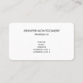 Winterfoto van het schitterende paard visitekaartje (Achterkant)