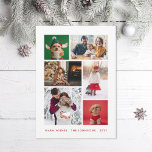 Winterfotocollage Feestdagenkaart<br><div class="desc">Pas voor bijna om het even welke gelegenheid met 6 fotolay-out en editable teksten aan.</div>