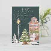 Winterfotokerstkaart Kaart (Staand voorkant)