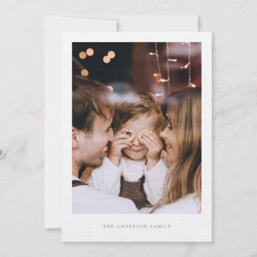 Winterfotokerstkaart Kaart (Achterkant)