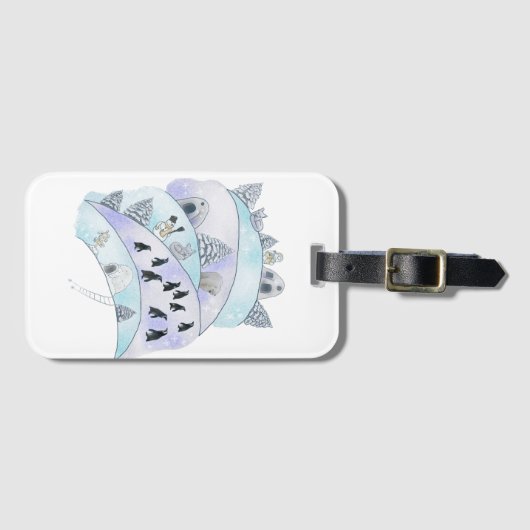 Winterfrisch  bagagelabel (Voorkant (horizontaal))