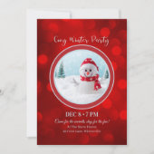 Winterful Party Invitation – Cozy Festive Design Kaart (Voorkant)