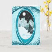 Winterful Wonderland Seasonal Greeting Card Kaart (Gele Bloem)