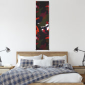 Wintergalaxy Abstracte artistieke penseelstreken Canvas Afdruk (Insitu (Slaapkamer))