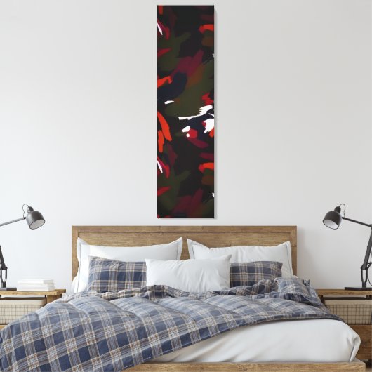 Wintergalaxy Abstracte artistieke penseelstreken Canvas Afdruk (Insitu (Slaapkamer))