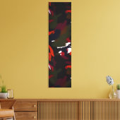 Wintergalaxy Abstracte artistieke penseelstreken Canvas Afdruk (Insitu (Woonkamer))