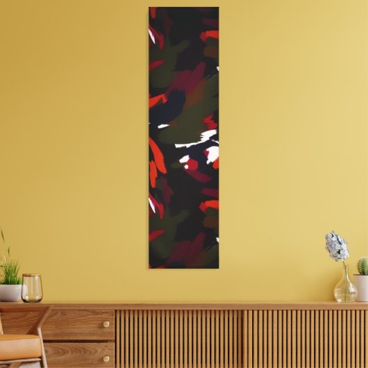 Wintergalaxy Abstracte artistieke penseelstreken Canvas Afdruk (Insitu (Woonkamer))