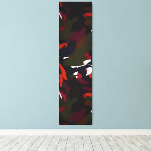 Wintergalaxy Abstracte artistieke penseelstreken Canvas Afdruk (Insitu (Houten vloer))