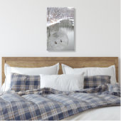 Winterganzen op de rivier canvas afdruk (Insitu (Slaapkamer))