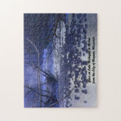 Winterganzen op het Michiganmeer, Mequon in Wiscon Legpuzzel (Verticaal)