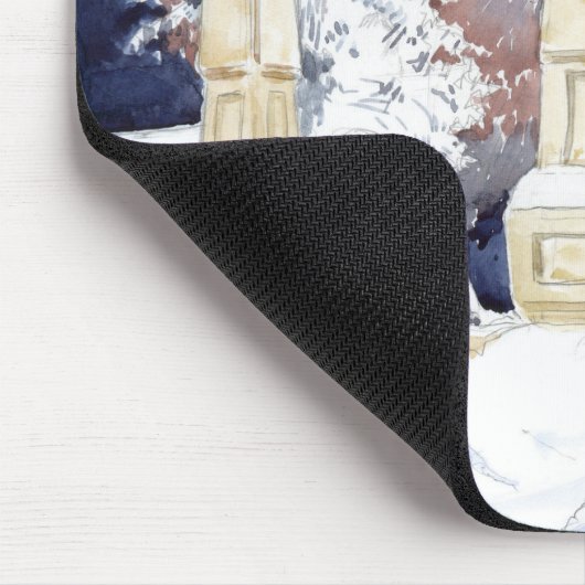 Wintergate bij nacht (schets) muismat (Hoek)