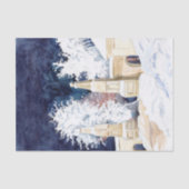 Wintergate bij nacht (schets) tissuepapier (Voorkant)