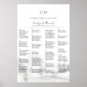 Wintergebergte - Alfabetische weduwenkaart Poster (Voorkant)