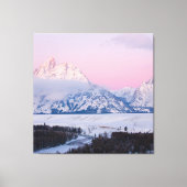 Wintergebergte Canvas Afdruk (Voorkant)