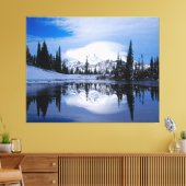 Wintergebergte Canvas Afdruk (Insitu (Woonkamer))