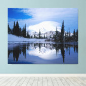 Wintergebergte Canvas Afdruk (Insitu (Houten vloer))