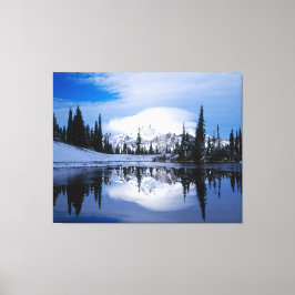 Wintergebergte Canvas Afdruk
