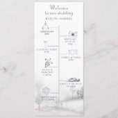 Wintergebergte - het programma voor het weduwen va programmakaart (Voorkant)