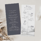 Wintergebergte - het programma voor het weduwen va programmakaart